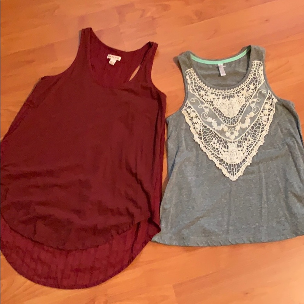 Light weight tank tops